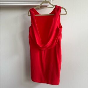 BCBG MAXAZRIA - size 10 - Elegant Red Draped Dress